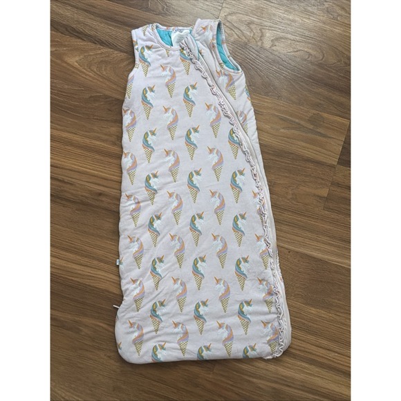 Posh Peanut Other - Posh Peanut Baby Girls 0-6 Months Blanket Bunting Sleeper Pajamas Unicorn VGC